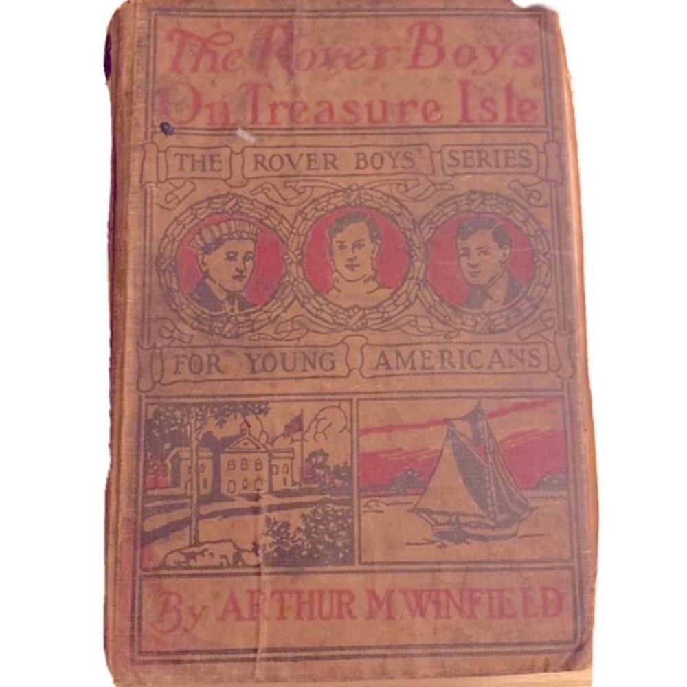 Antique Book 1900s The Rover Boys in Treasure Isle Series Young American History